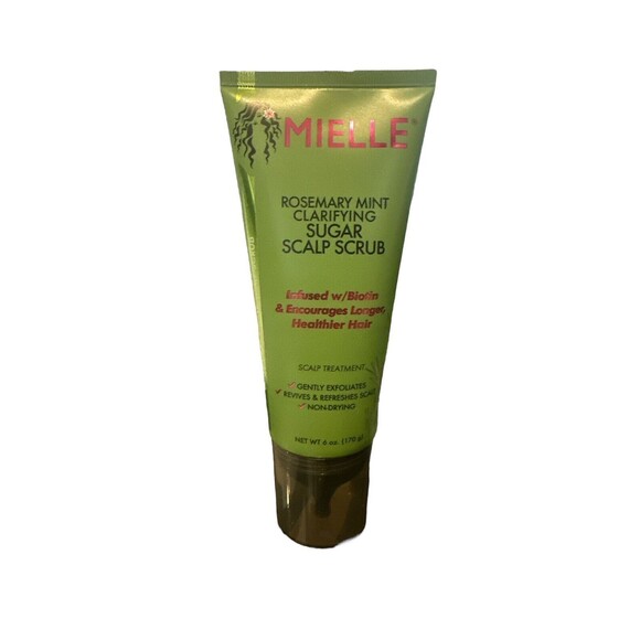 Mielle Organics Rosemary Mint Clarifying Sugar Hair Scalp Scrub 6oz Full Size - Picture 1 of 2